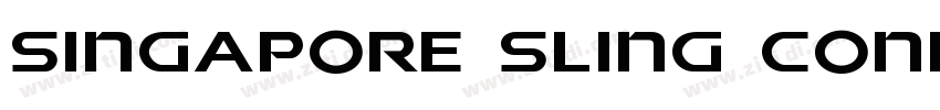 Singapore Sling Cond字体转换